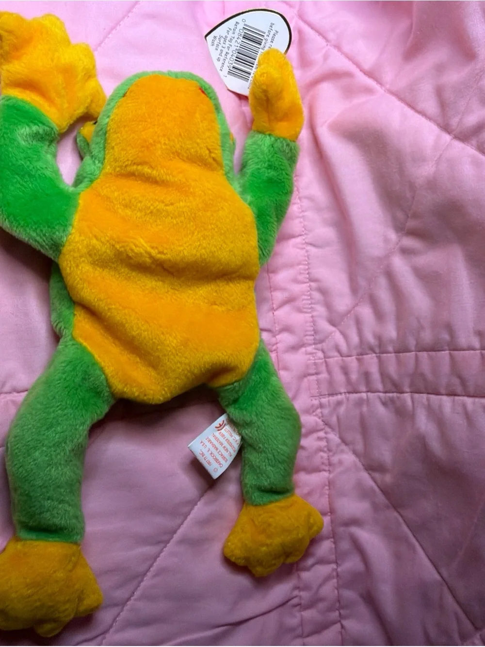 Vintage Ty Beanie Baby Smoochy the Frog 1997 Retired Original Plush toy Tags 90s